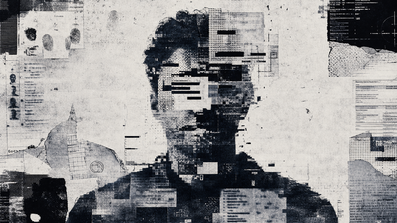 Identity shadow assembled from fragments